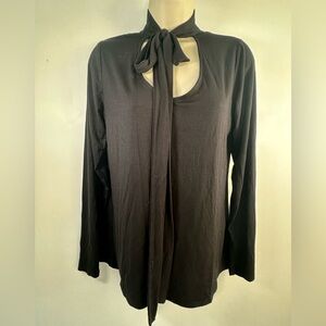 Lisa Rinna Collection tie-neck blouse size small